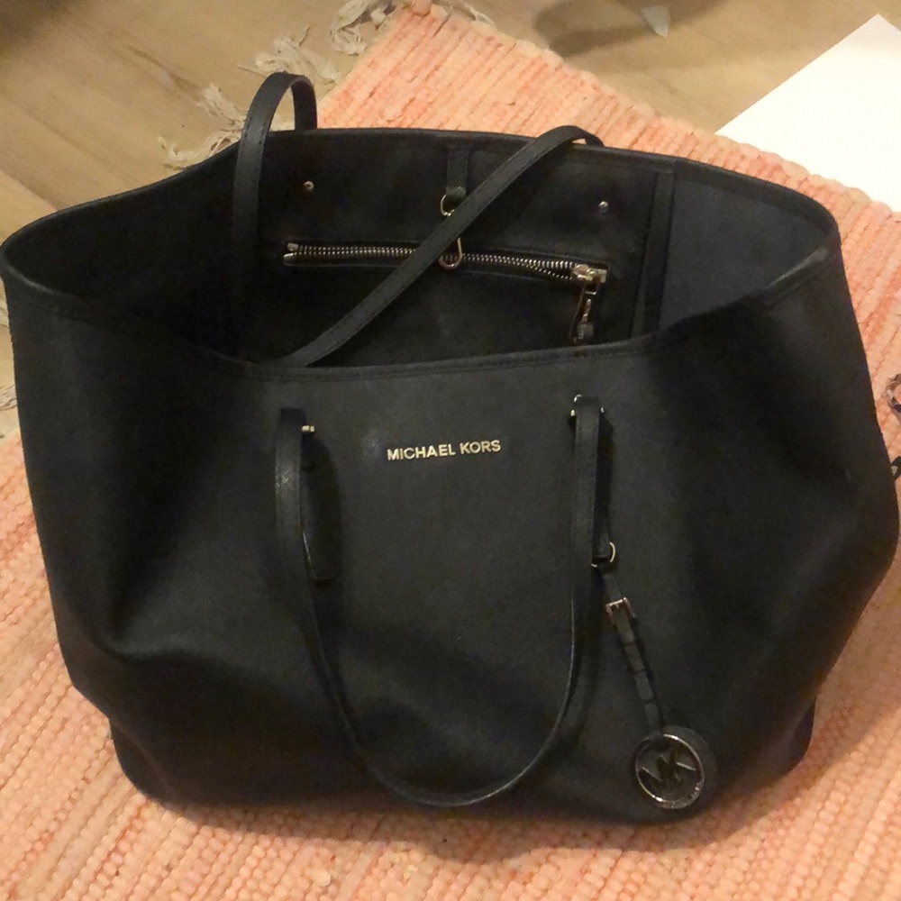 Michael Kors medium travel Saffiano Leather Tote